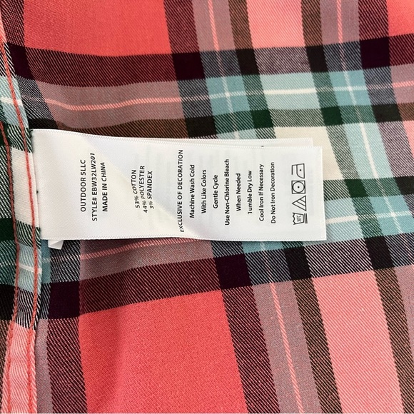 Eddie Bauer Plaid Flannel Button Front Long Sleeve Shirt - Picture 10 of 15